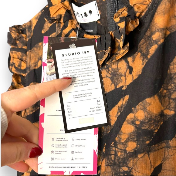 ❌SOLD❌ STUDIO 189 x J.CREW NWT Limited Edition Animal Print Midi Dress Sz Medium - Picture 6 of 11